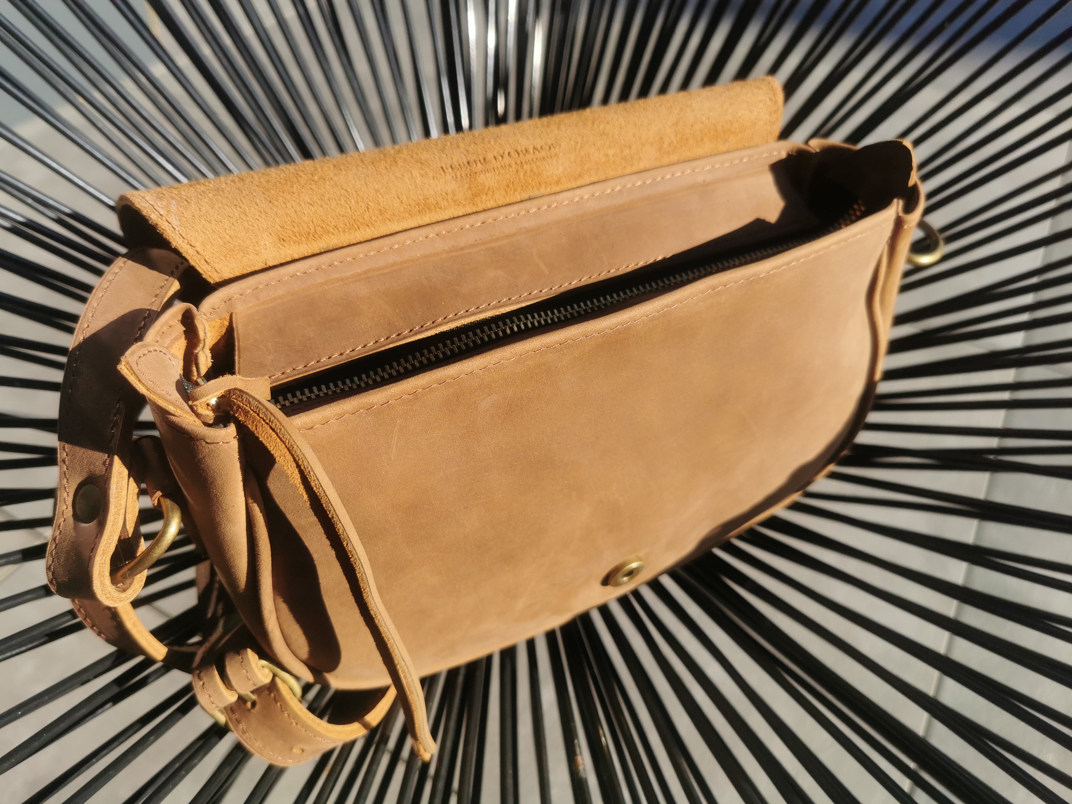 fleur-d-orage-orage-sac-saddle-nubuck-caf image 4