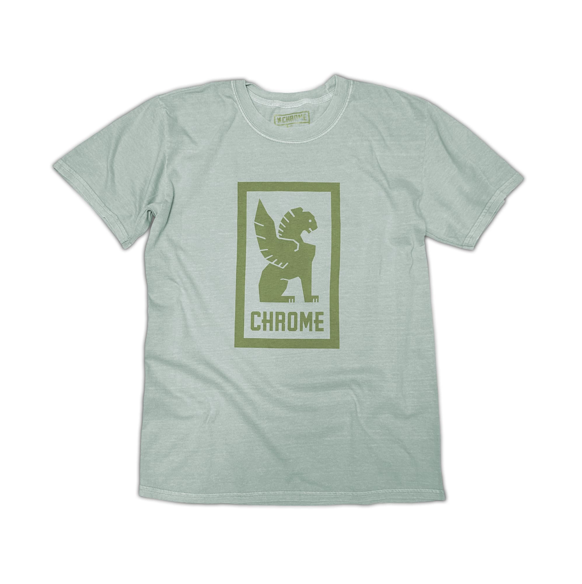 chrome-logo-tee-t-shirt-coton-blanc-noir-manches-courtes image 3