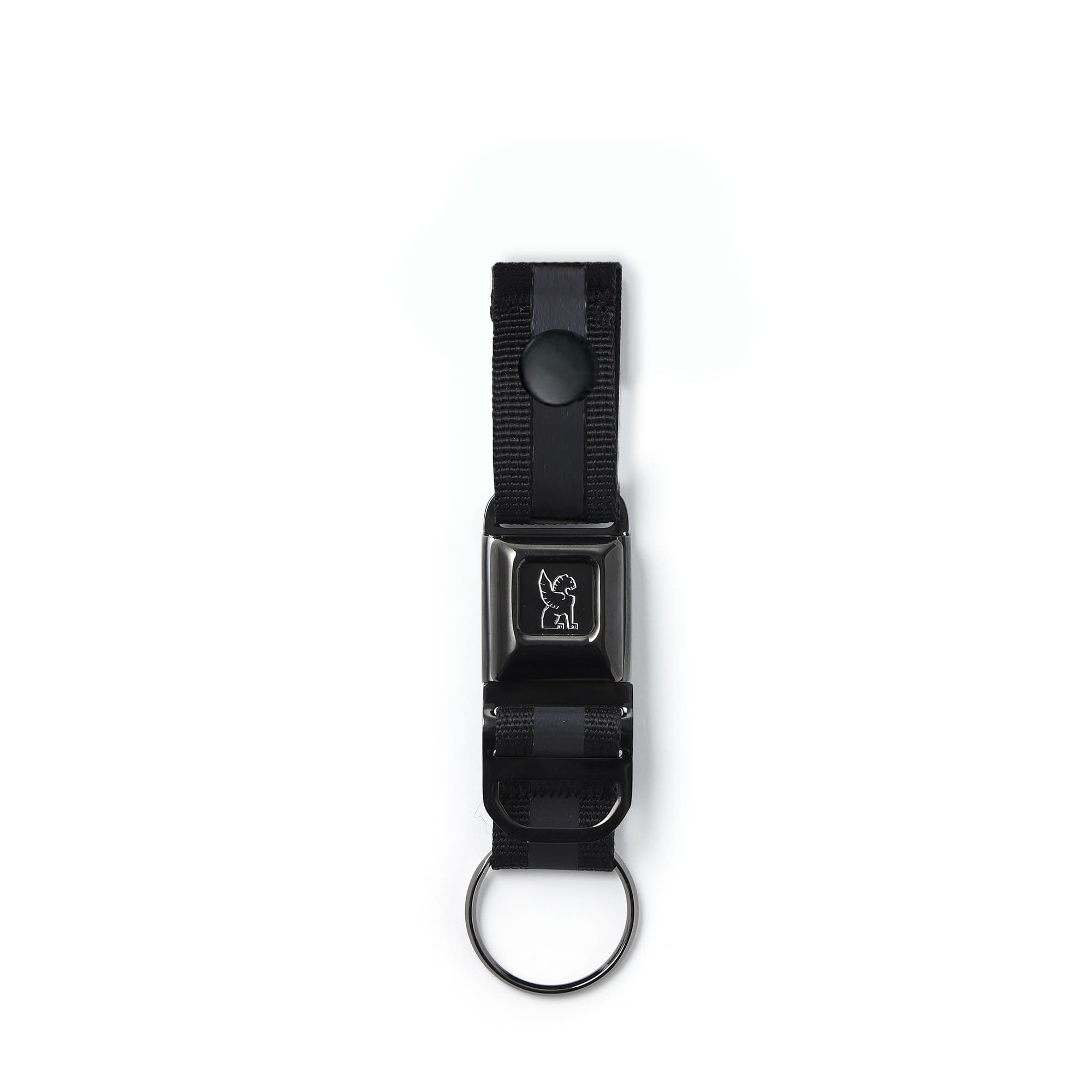 chrome-mini-buckle-porte-cl-s-black-chrome-attache-rapide image 1