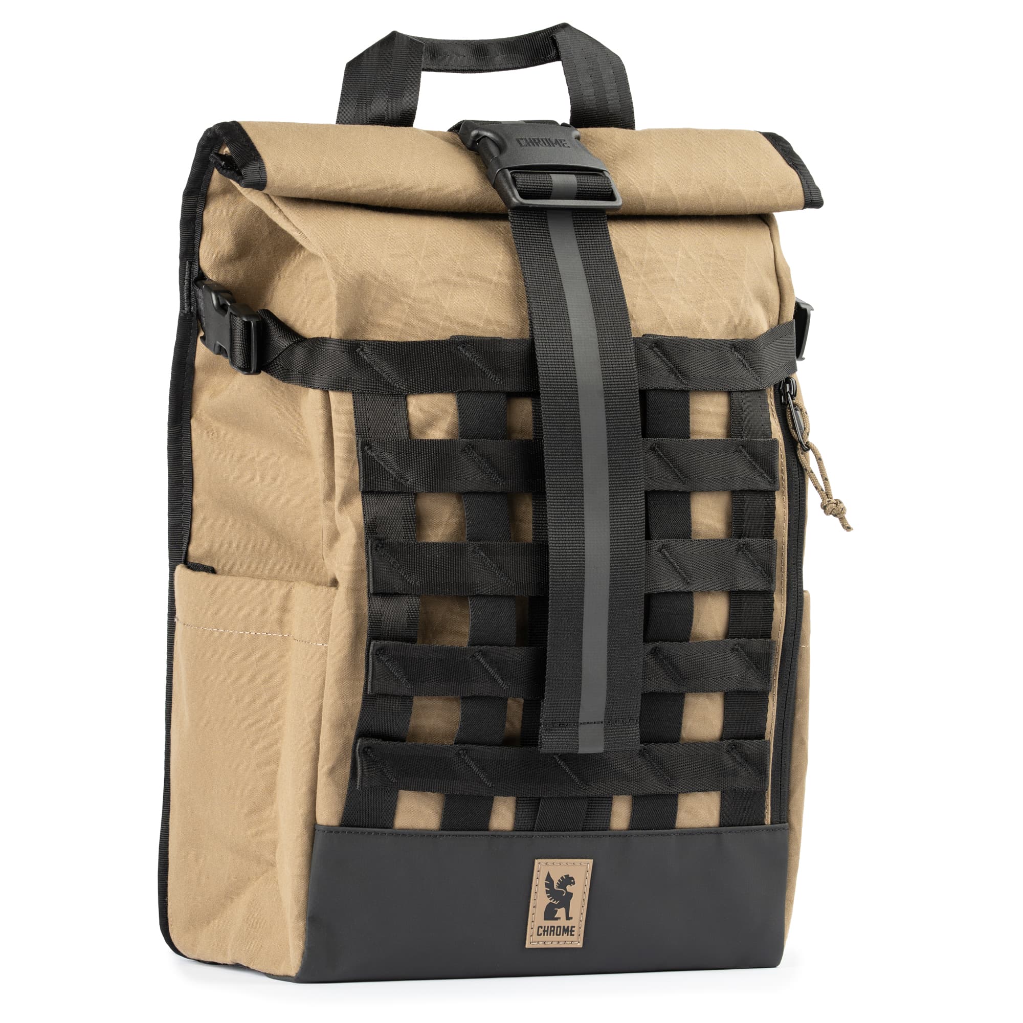chrome-barrage-18l-sac-dos-noir-rolltop-poche-gourde image 1