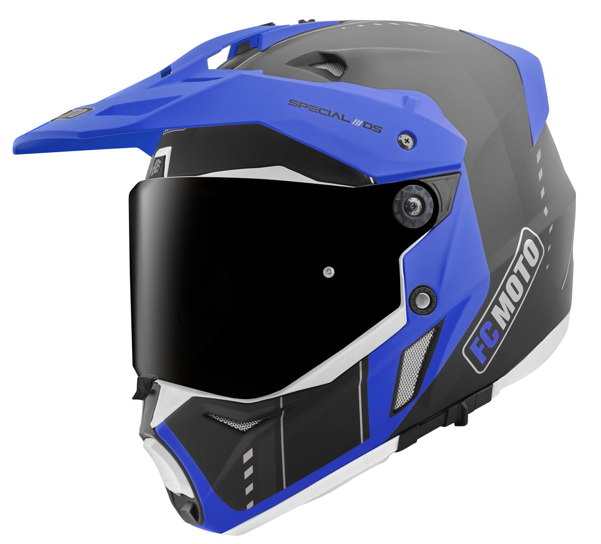 fc-moto-pro-air-casque-enduro-bleu-rouge-blanc-pare-soleil image 2
