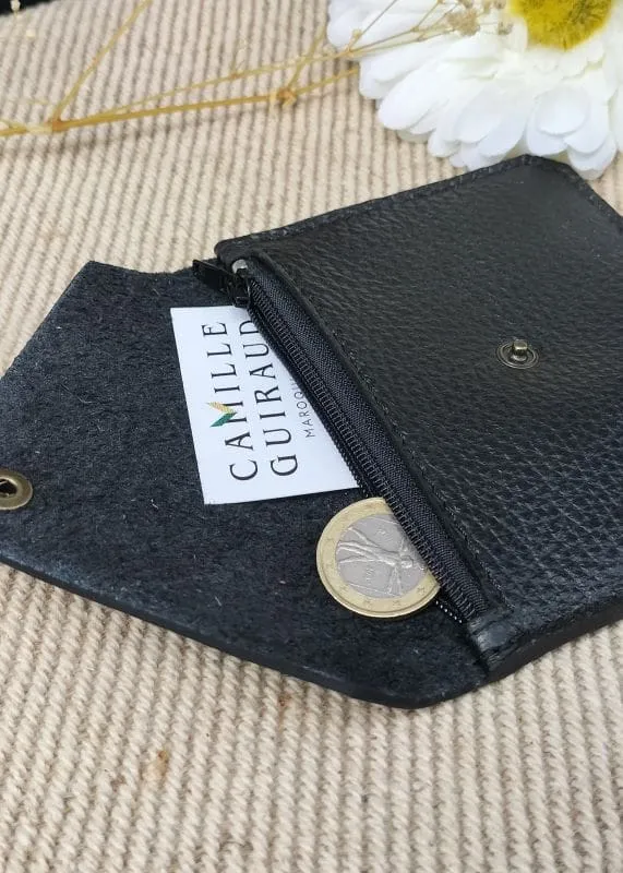 camille-guiraud-enveloppe-porte-monnaie-cuir-noir image 1