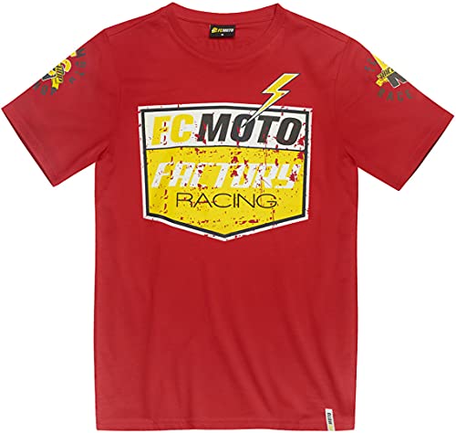 fc-moto-crew-t-shirt-moto-rouge-manches-courtes-taille-m image 5