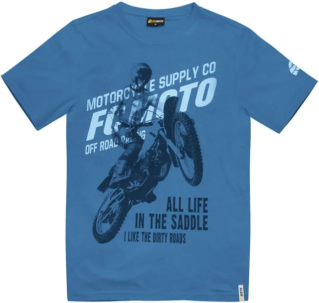 fc-moto-team-fcm-t-shirt-moto-noir-manches-courtes image 1