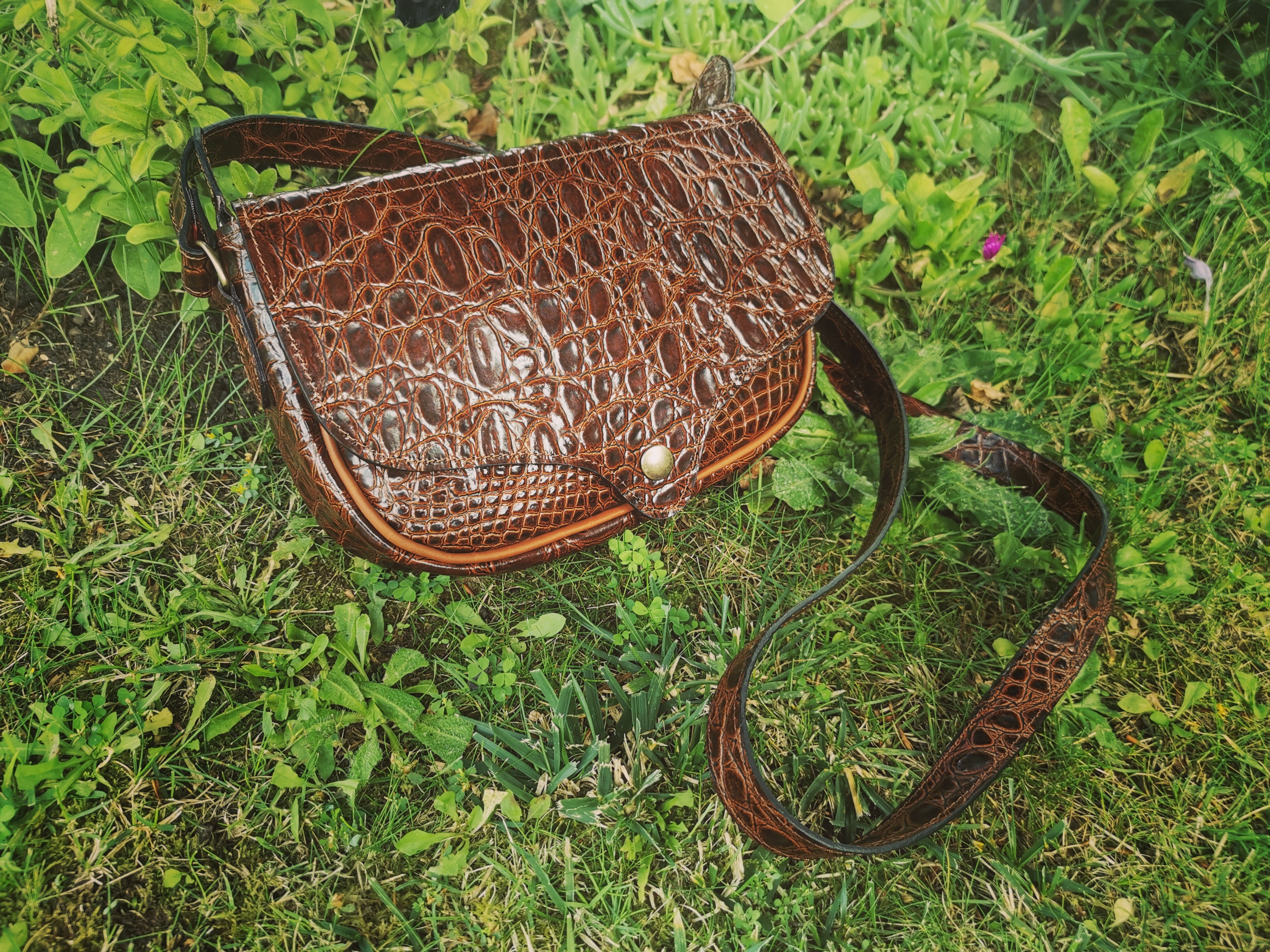 fleur-d-orage-orage-croco-sac-main-cuir-croco image 1