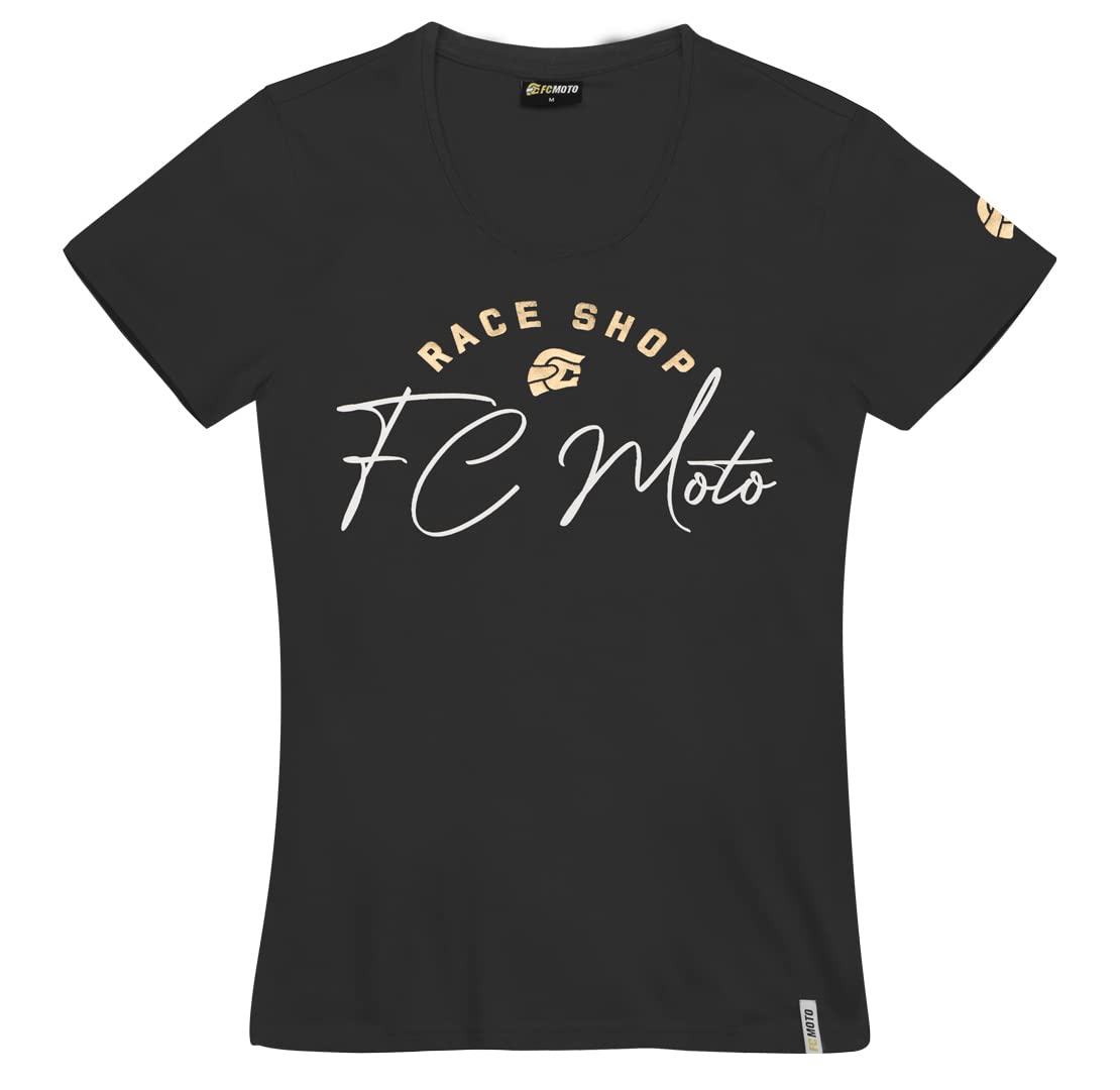 fc-moto-fcm-sign-t-t-shirt-femme-manches-courtes image 1