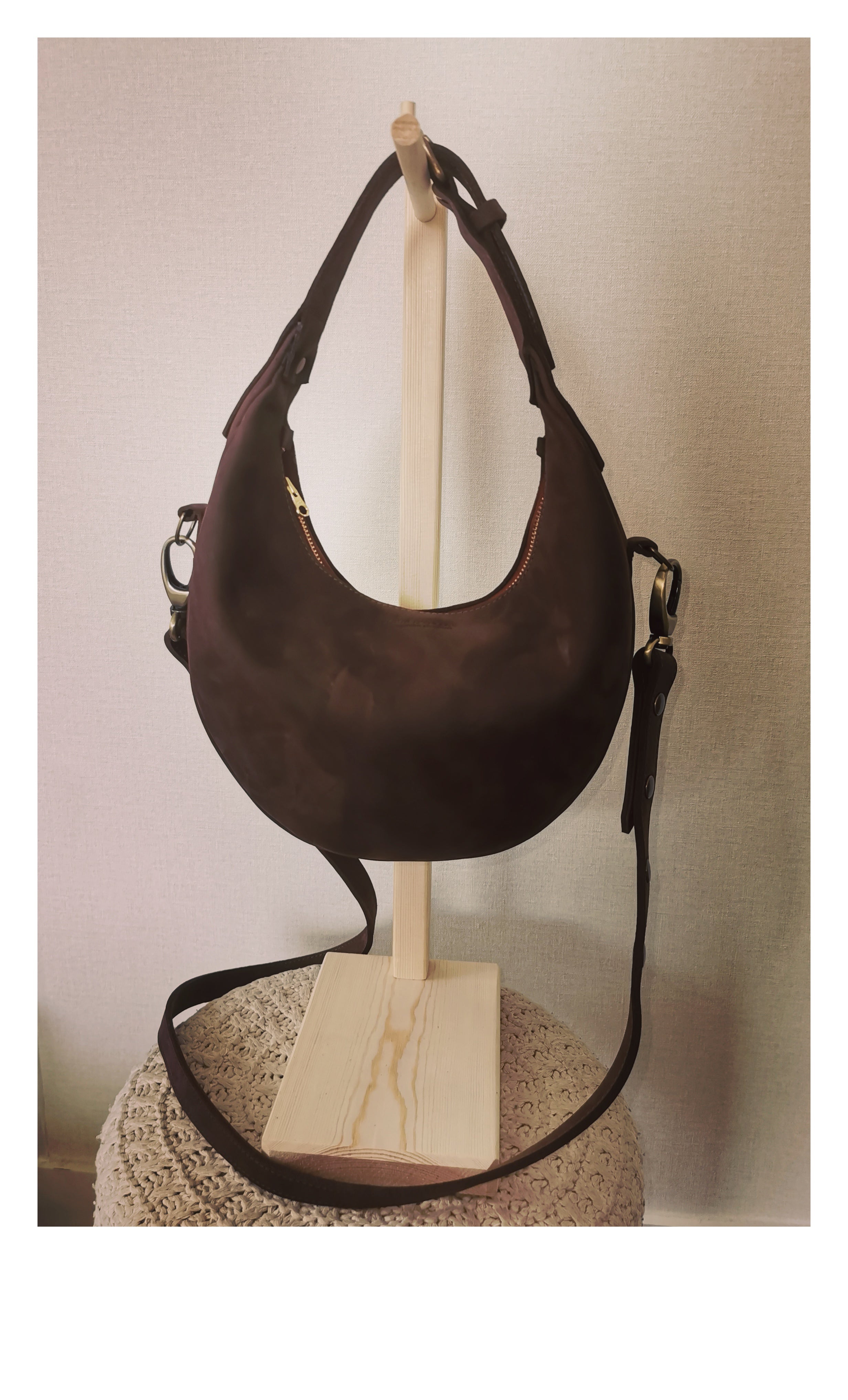 fleur-d-orage-dune-sac-main-cuir-chocolat-bandouli-re image 1
