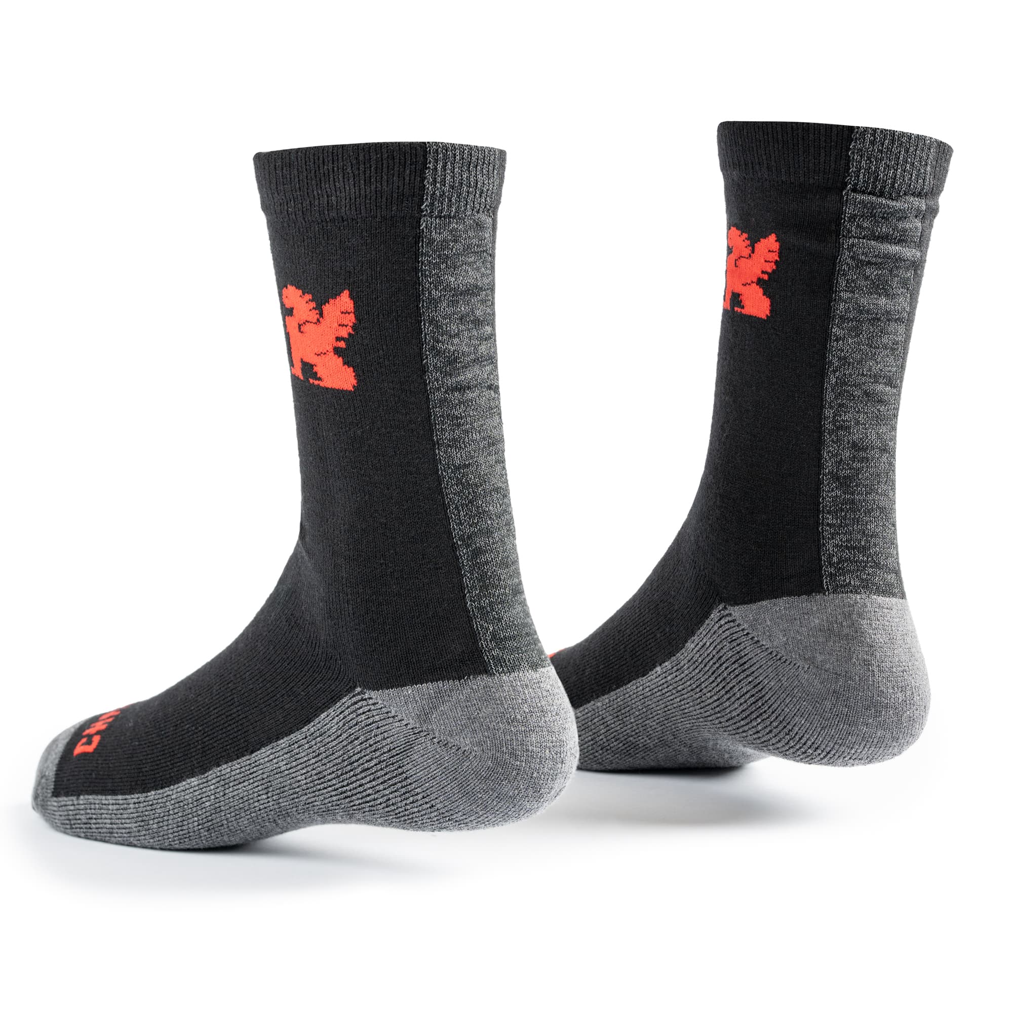 chrome-merino-reflective-chaussettes-v-lo-noires-mi-mollet image 4