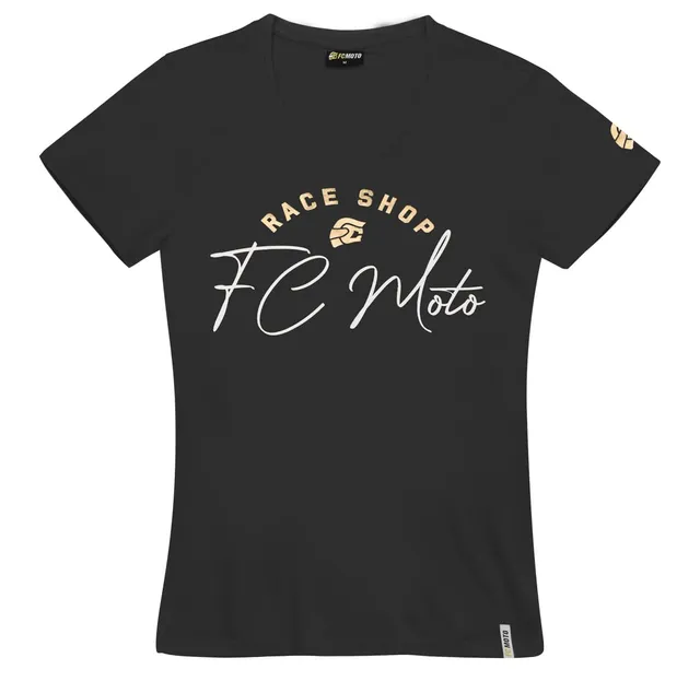 fc-moto-fcm-sign-t-t-shirt-femme-manches-courtes image 1