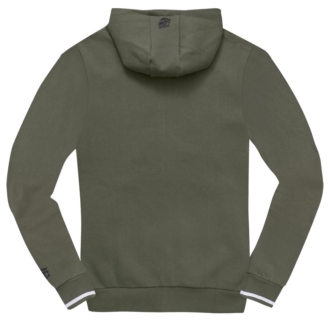 fc-moto-streetwear-waving-sweat-zip-vert-olive-noir image 2