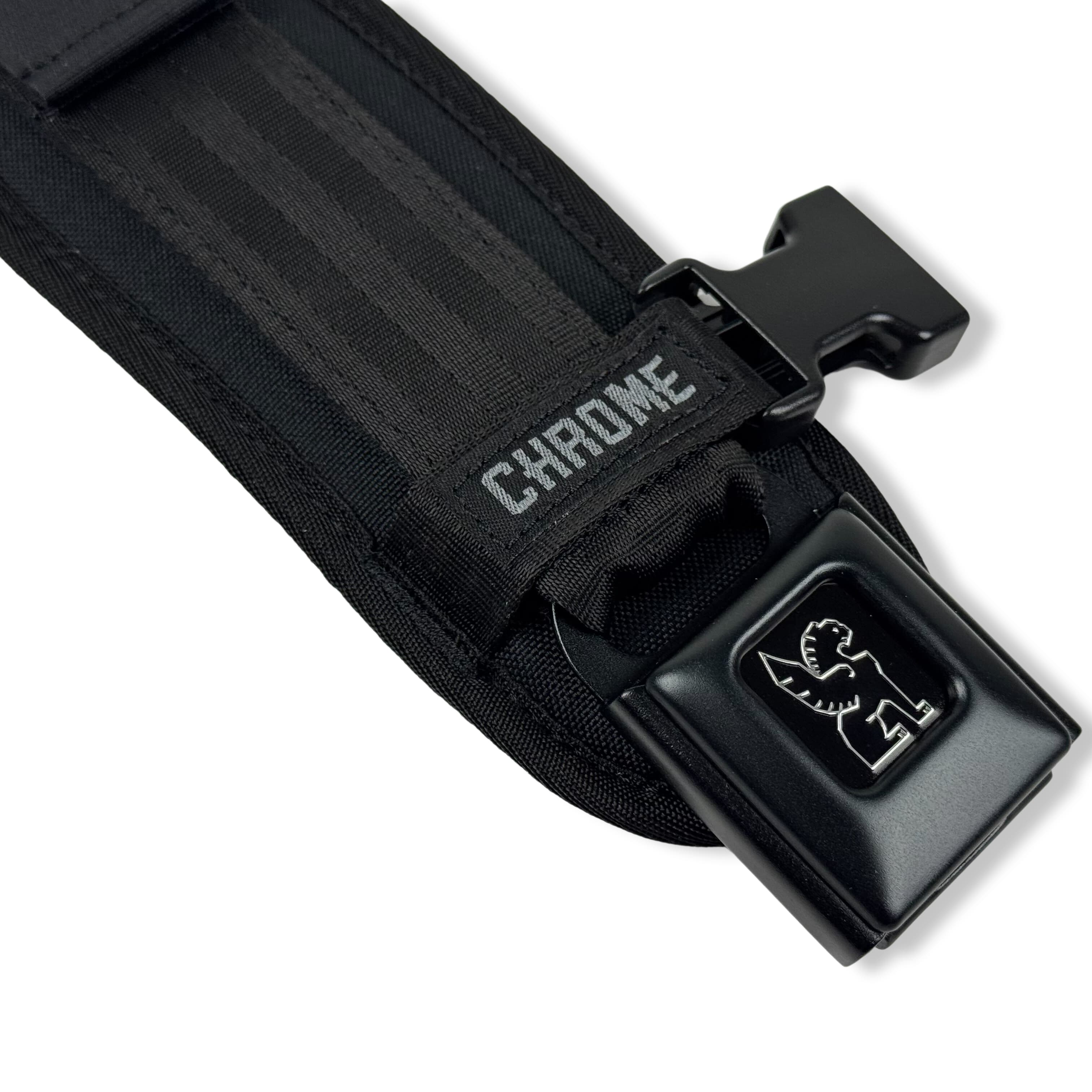 chrome-sangle-bandouli-re-rembourr-e-noire image 3
