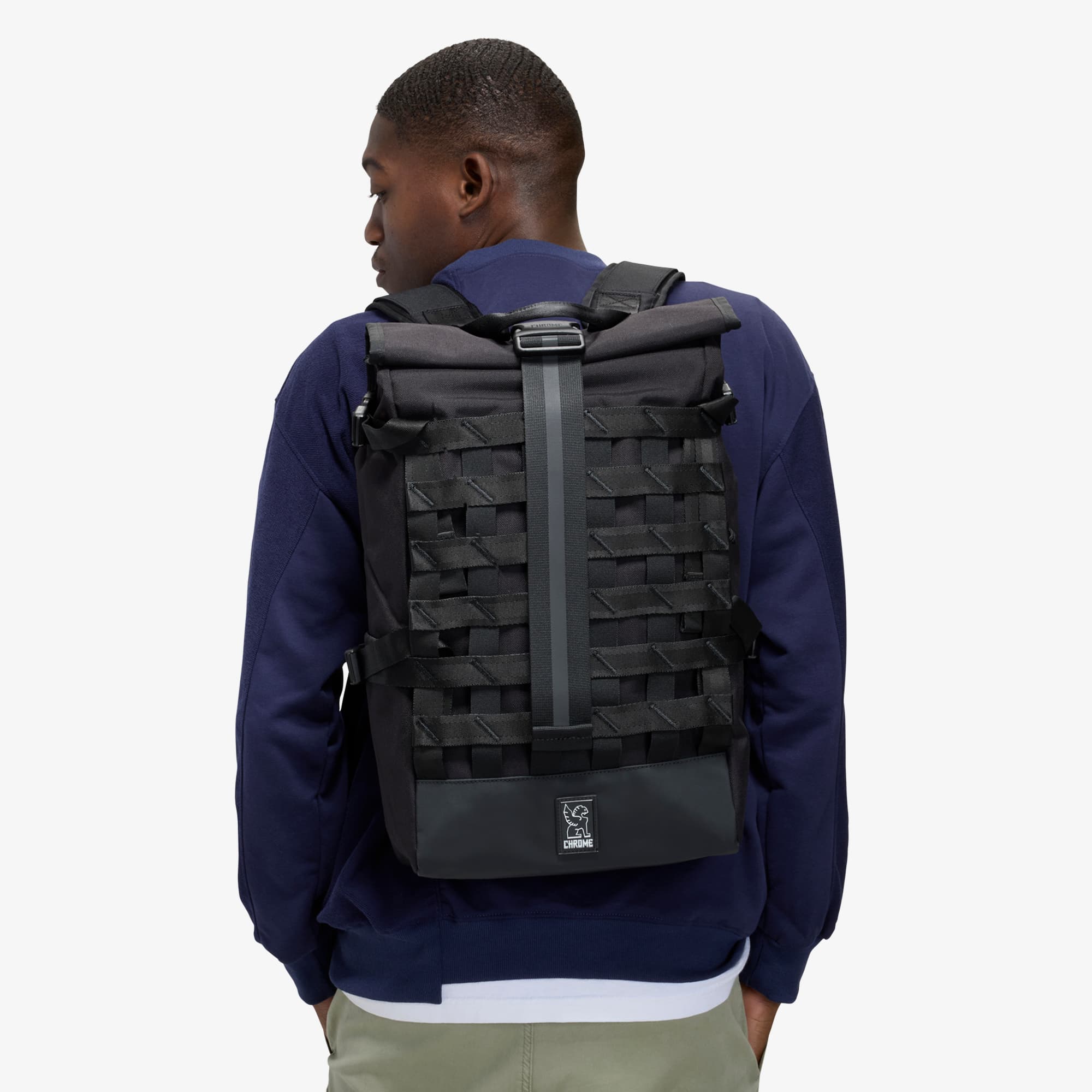 chrome-barrage-22l-sac-dos-rolltop-noir-quotidien image 5