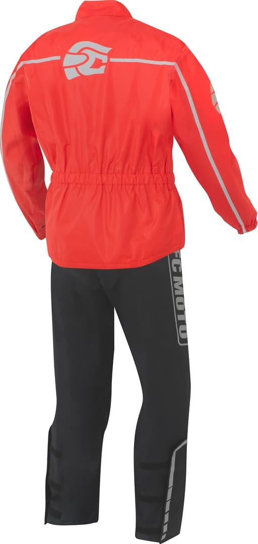 fc-moto-urban-rain-kit-combinaison-pluie-moto-noir-rouge-s image 2