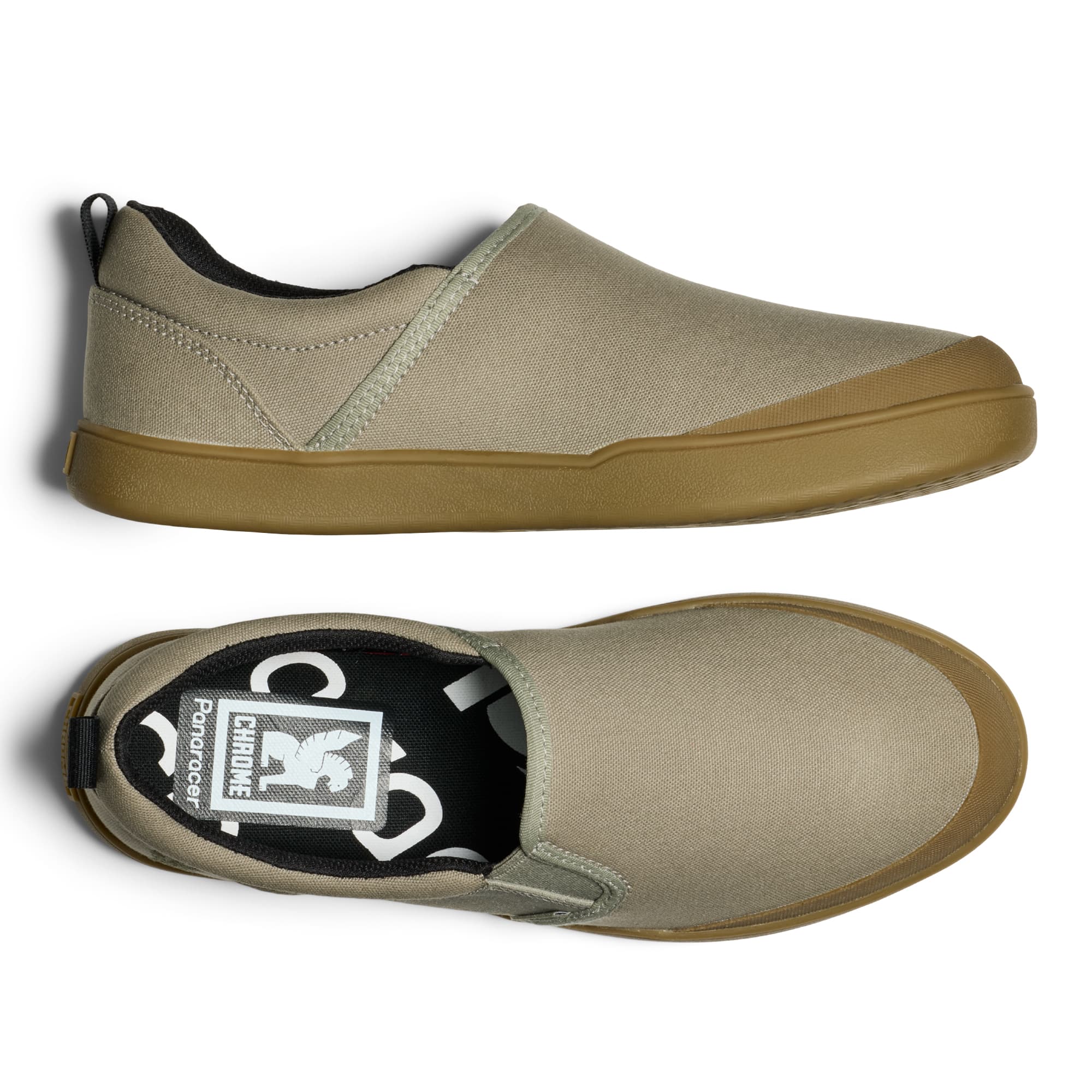 chrome-boyer-slip-on-toile-vegan-noir-sans-lacets image 1