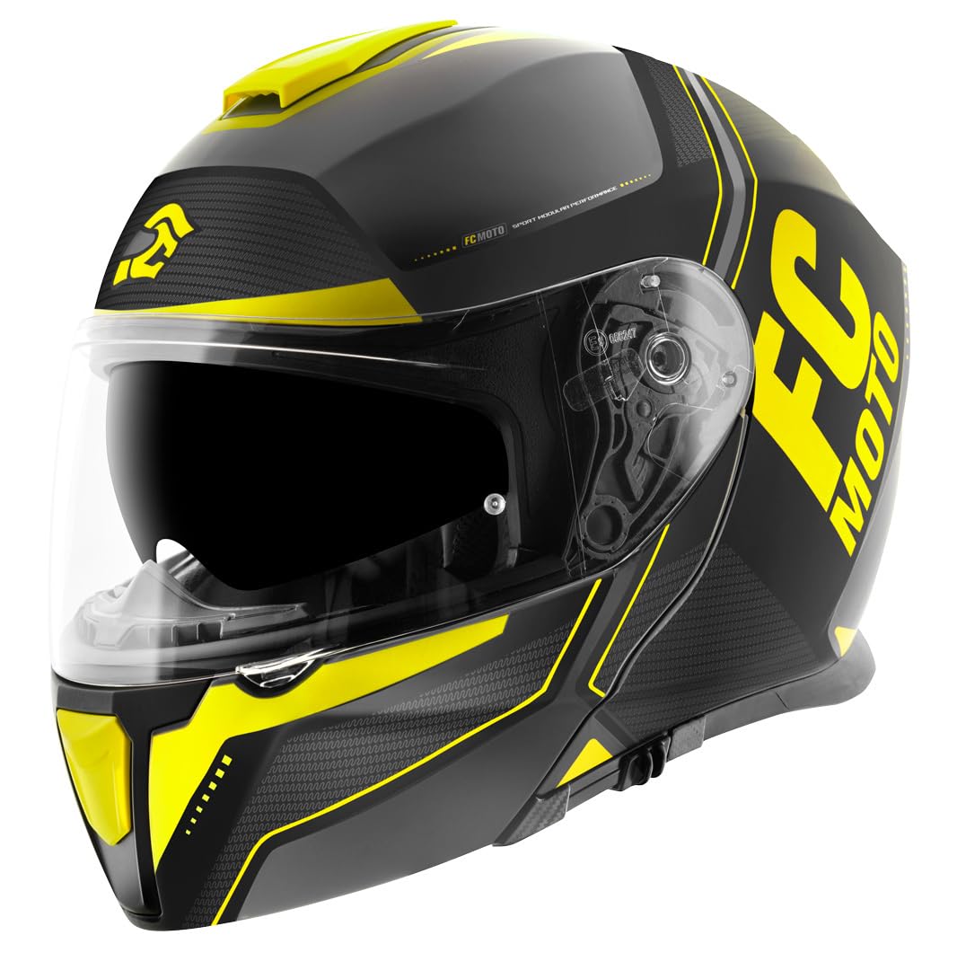 fc-moto-novo-circuit-casque-noir-jaune-pare-soleil image 3