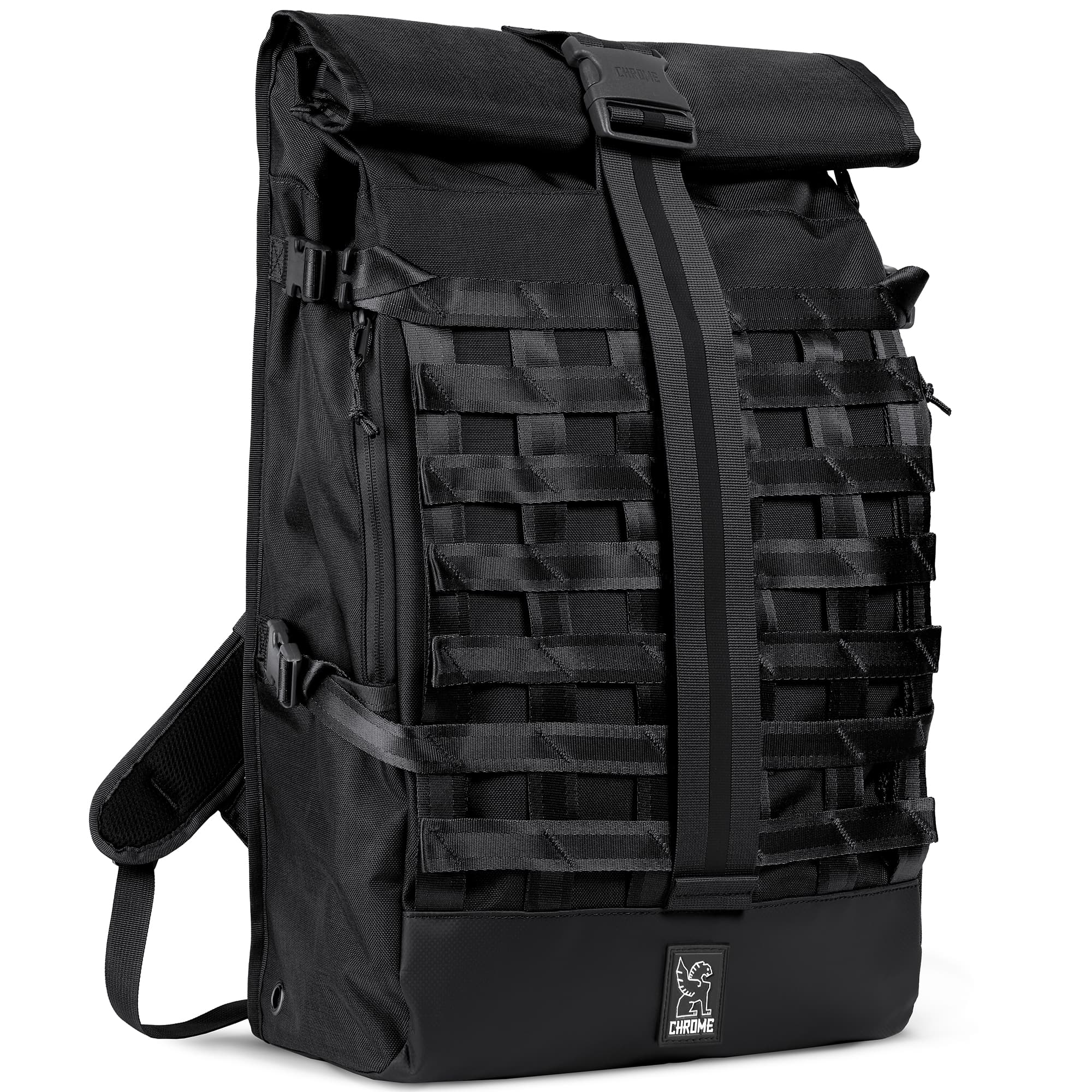 chrome-barrage-34l-sac-dos-rolltop-noir-coursier image 3