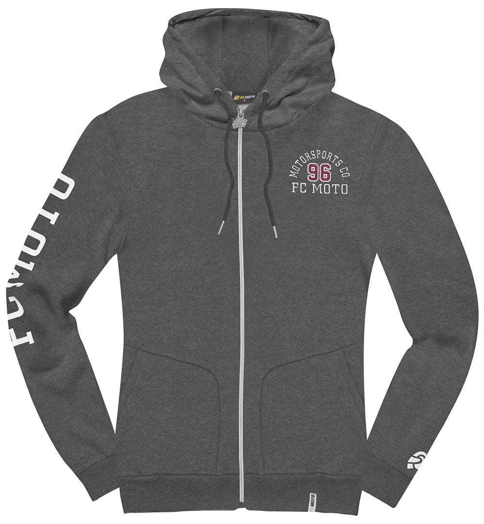 fc-moto-moto-h-sweat-zipp-femme-capuche-coton image 6