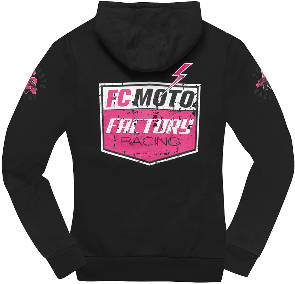 fc-moto-effortless-sweat-zipp-femme-capuche image 2