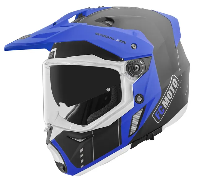 fc-moto-pro-air-casque-enduro-bleu-rouge-blanc-pare-soleil image 1