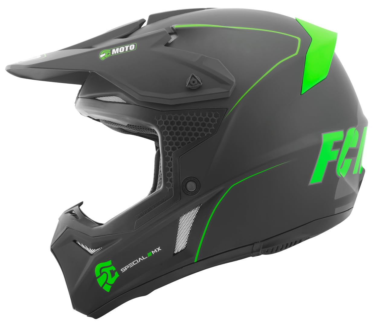 fc-moto-straight-casque-cross-noir-vert-motocross image 2