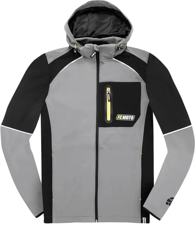 fc-moto-fcm-ssj-veste-softshell-gris-noir-xl-capuche image 1