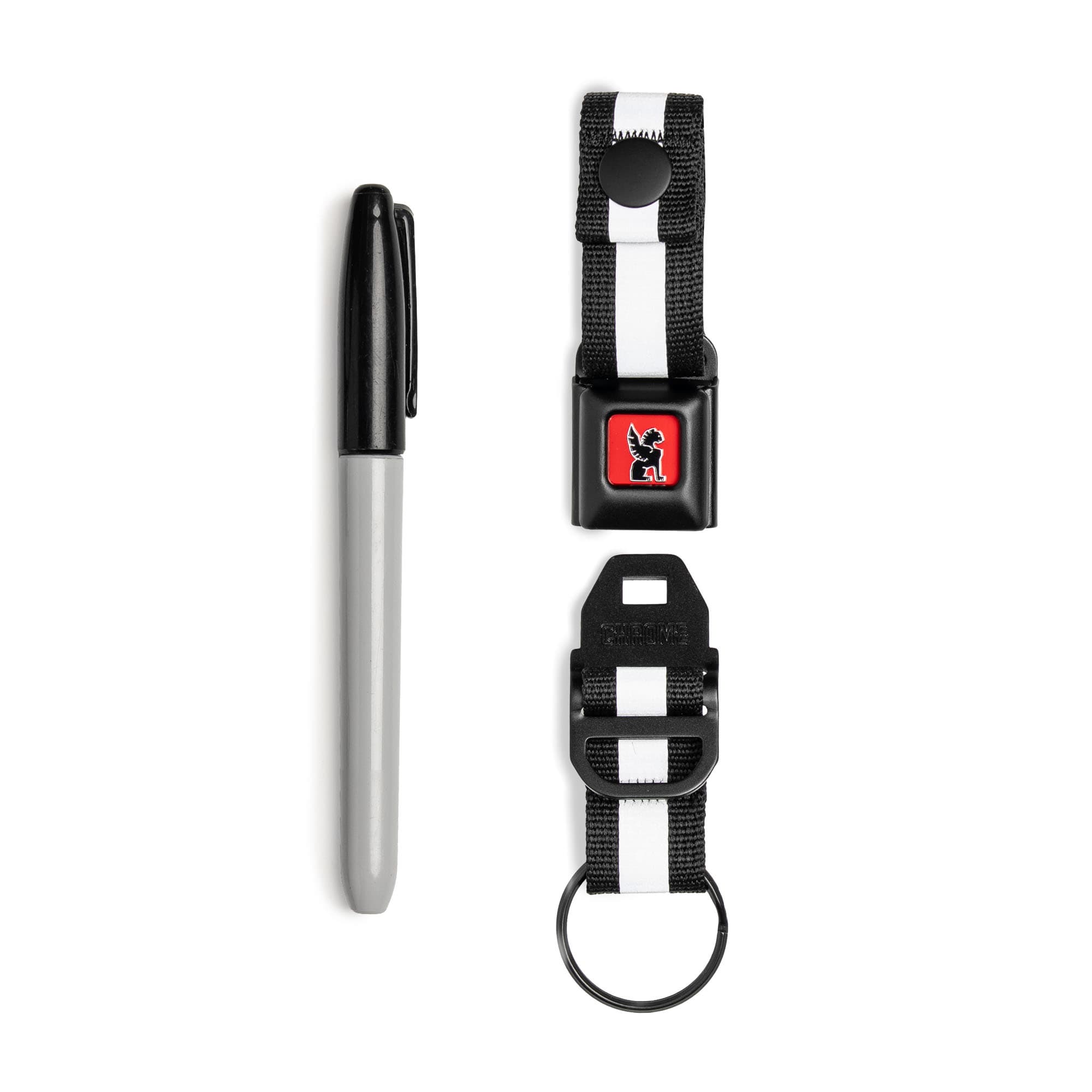 chrome-mini-buckle-porte-cl-s-black-chrome-attache-rapide image 6