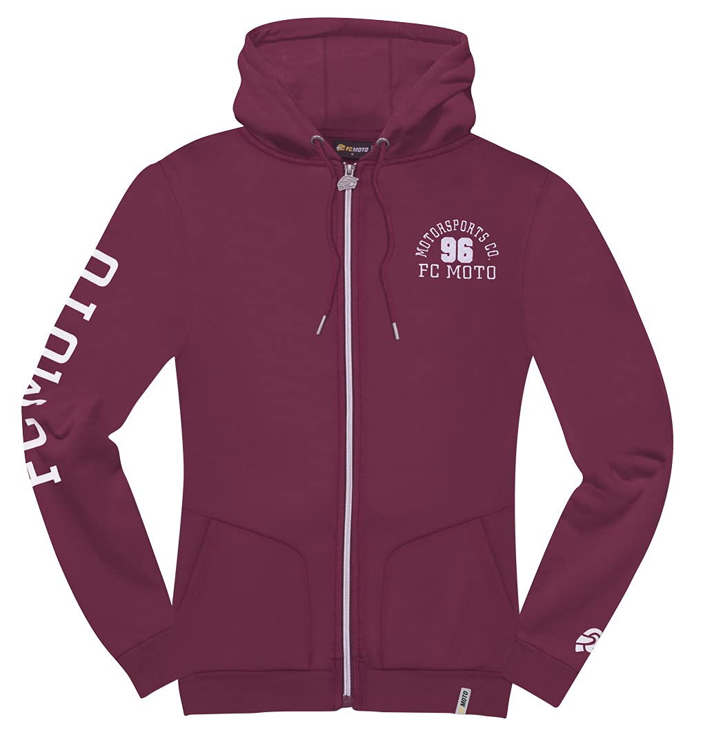fc-moto-moto-h-sweat-zipp-femme-capuche-coton image 5