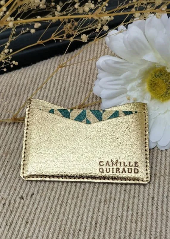 camille-guiraud-porte-cartes-simple-dor-cuir-ch-vre-6-cartes image 1