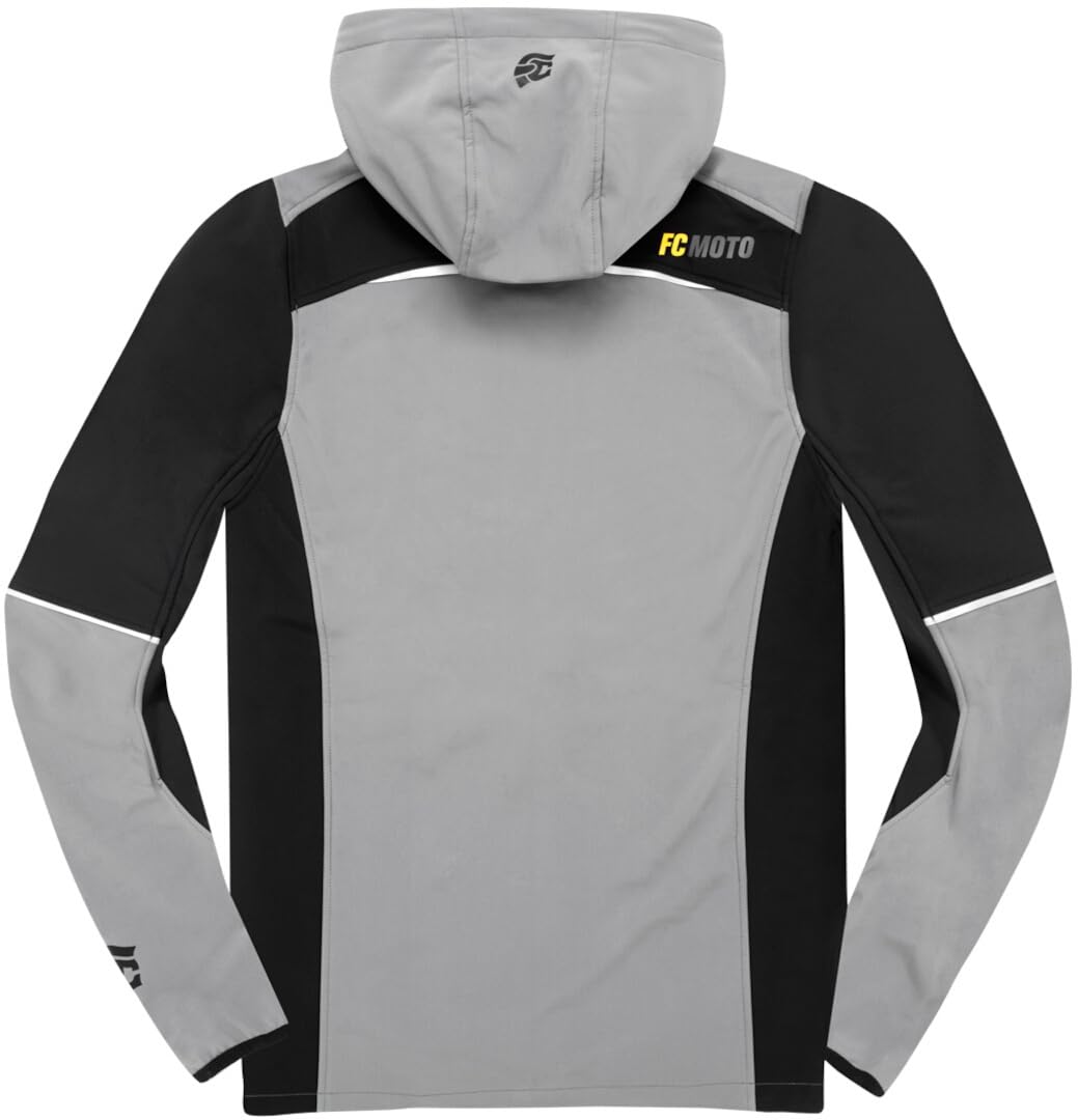 fc-moto-fcm-ssj-veste-softshell-gris-noir-xl-capuche image 3