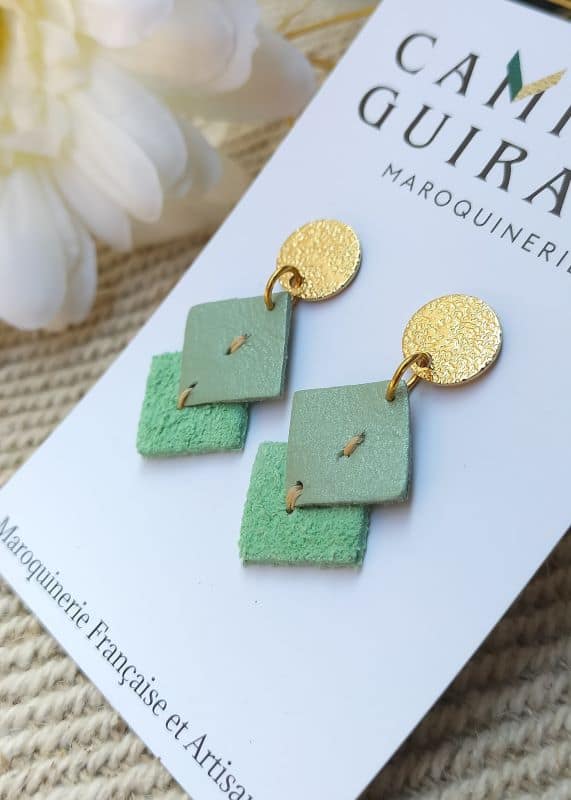 camille-guiraud-rondes-boucles-d-oreilles-vert-d-eau image 2