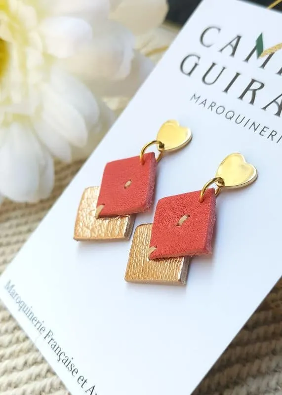 camille-guiraud-c-ur-boucles-d-oreilles-corail-rose-m-tallis image 1