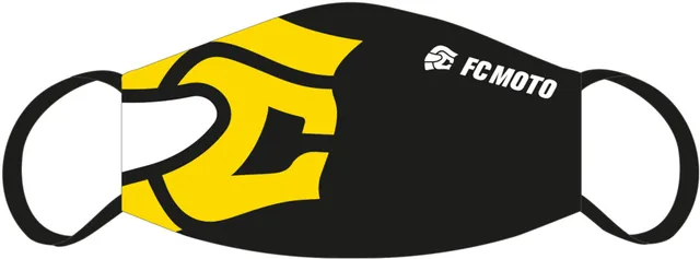 fc-moto-masque-facial-jaune-polyester-taille-unique image 1