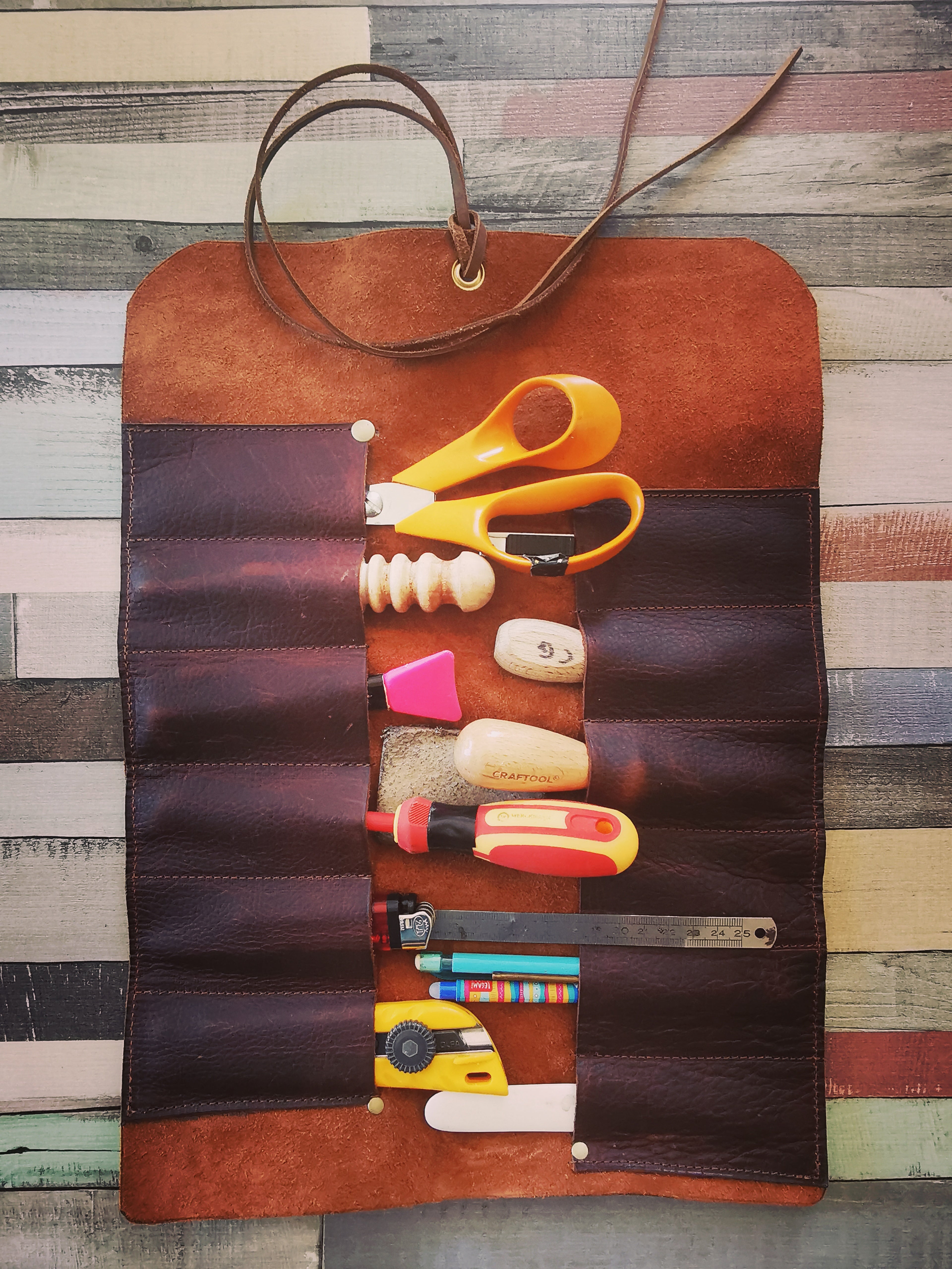 fleur-d-orage-pochette-outils-cuir-marron-orang image 4