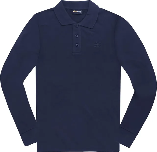 fc-moto-long-run-polo-manches-longues-bleu-fonc image 1