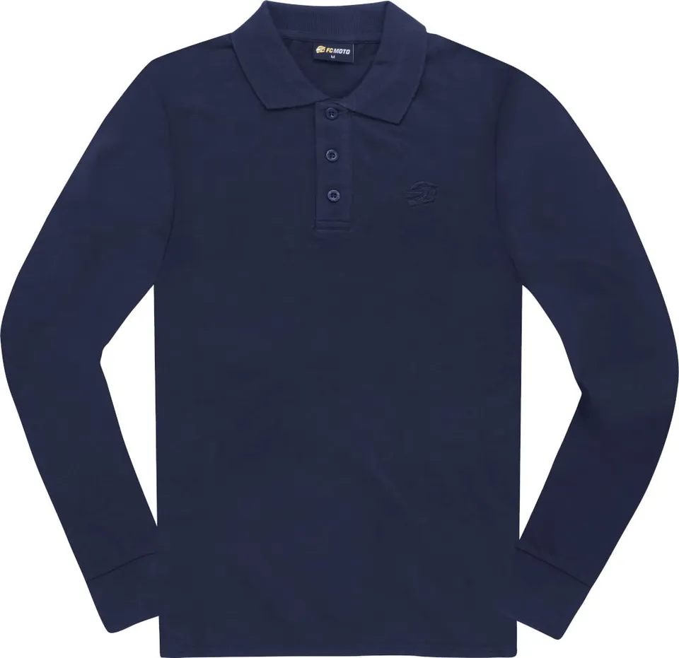 fc-moto-long-run-polo-manches-longues-bleu-fonc image 1