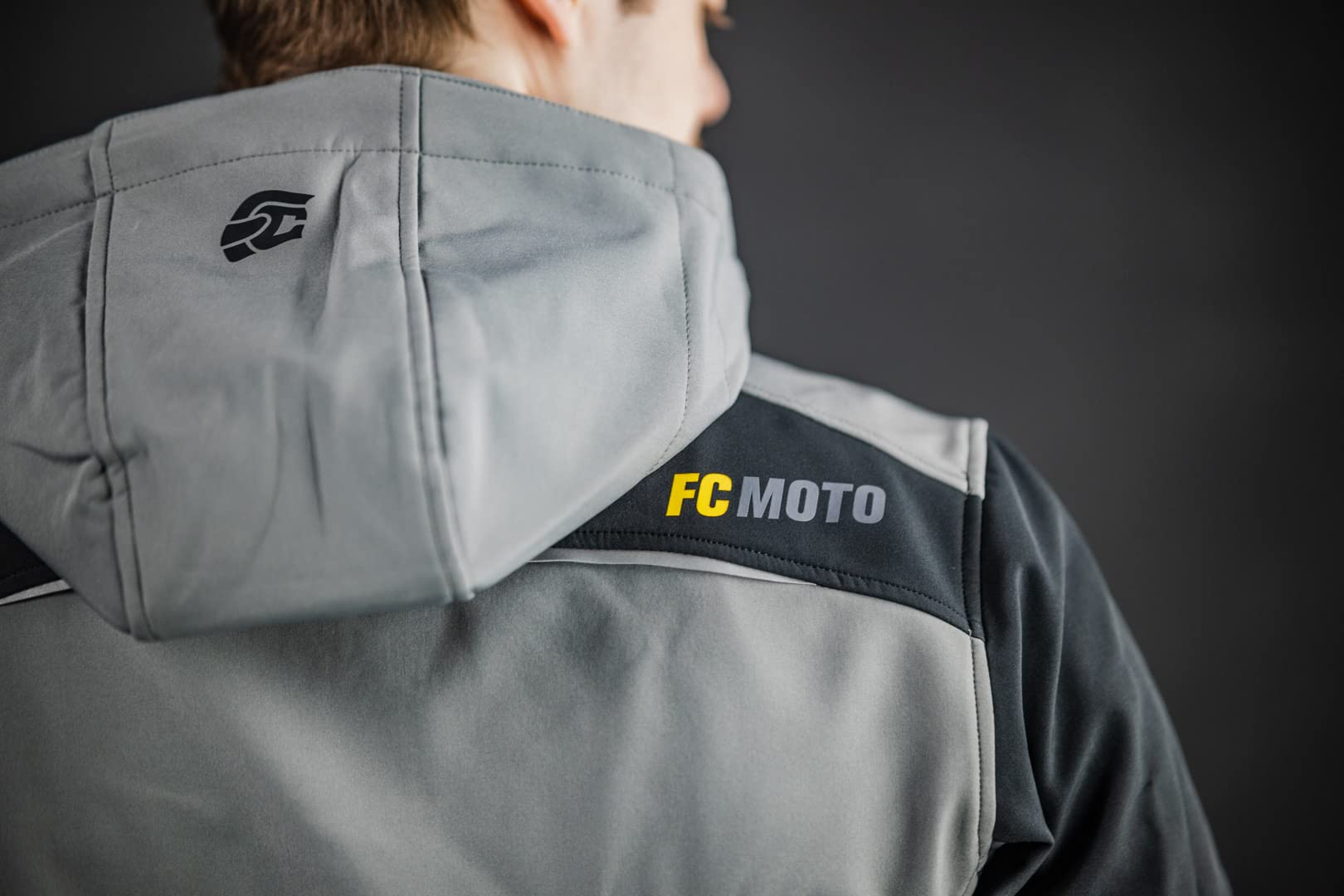 fc-moto-fcm-ssj-veste-softshell-gris-noir-xl-capuche image 4