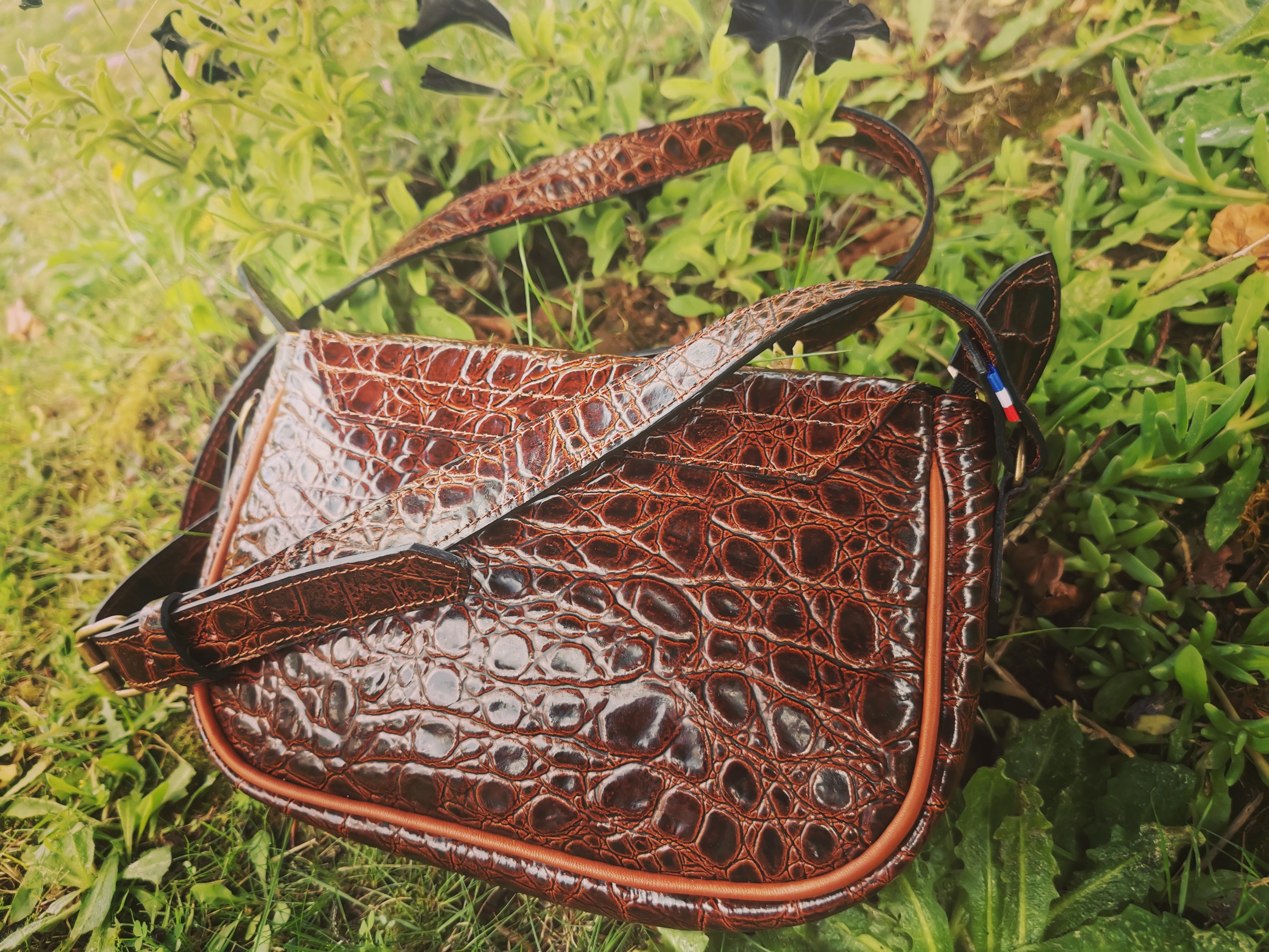 fleur-d-orage-orage-croco-sac-main-cuir-croco image 2