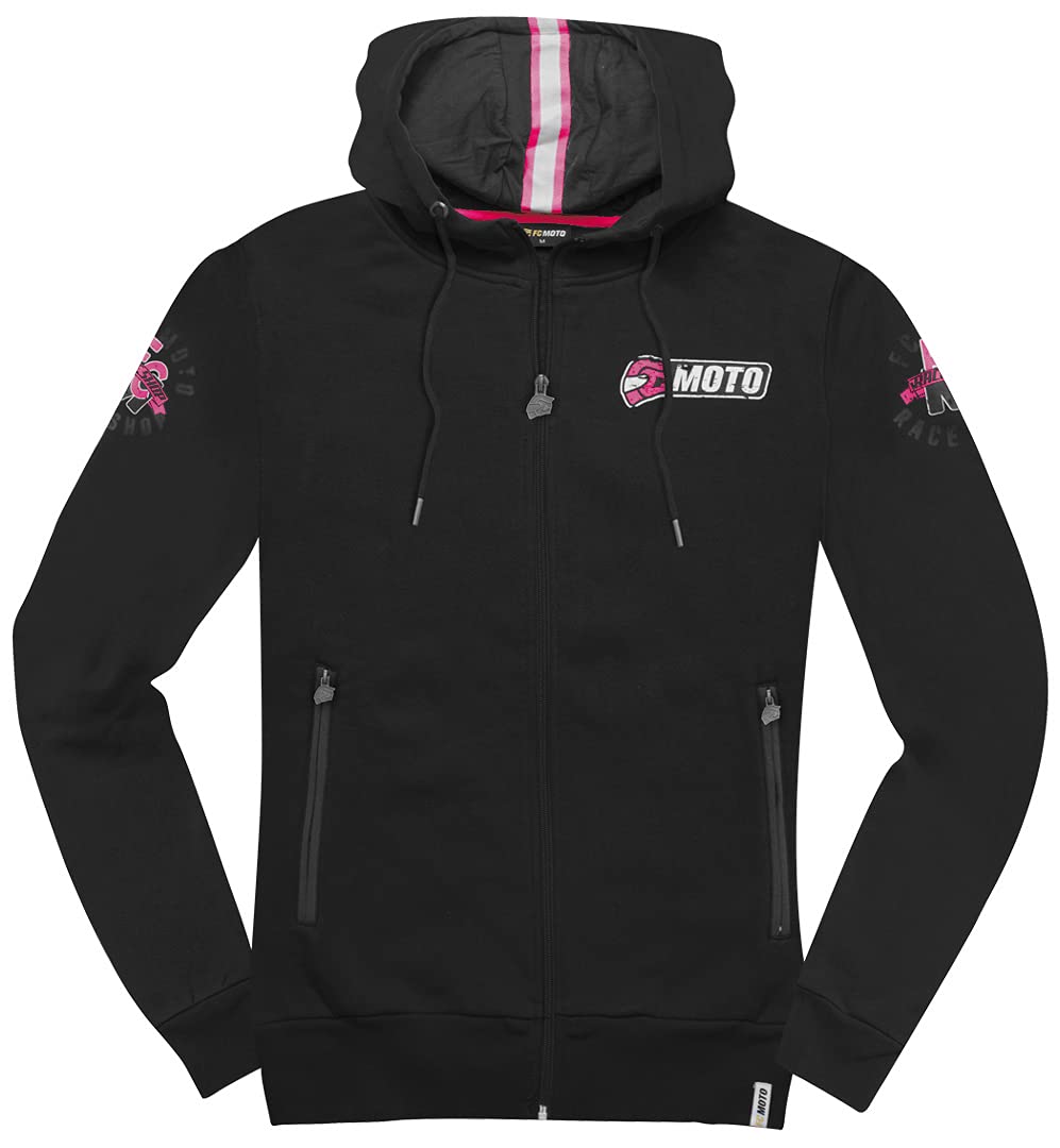fc-moto-effortless-sweat-zipp-femme-capuche image 1
