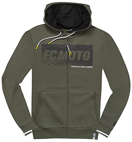 fc-moto-streetwear-waving-sweat-zip-vert-olive-noir image 5