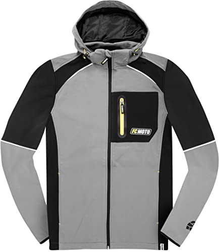 fc-moto-fcm-ssj-veste-softshell-gris-noir-xl-capuche image 7