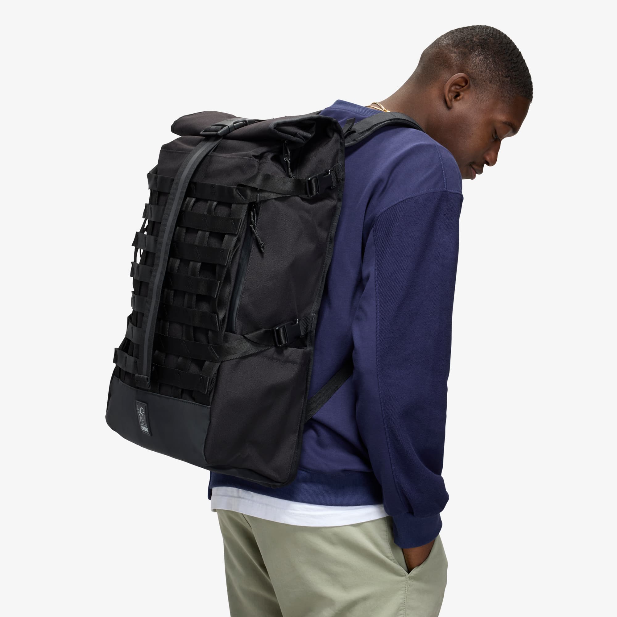 chrome-barrage-34l-sac-dos-rolltop-noir-coursier image 6