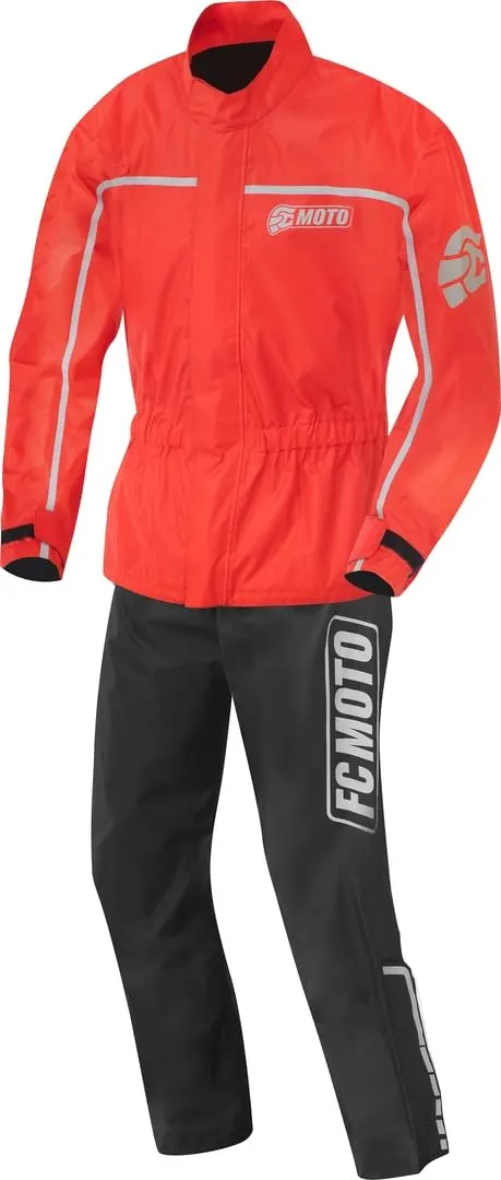 fc-moto-urban-rain-kit-combinaison-pluie-moto-noir-rouge-s image 1