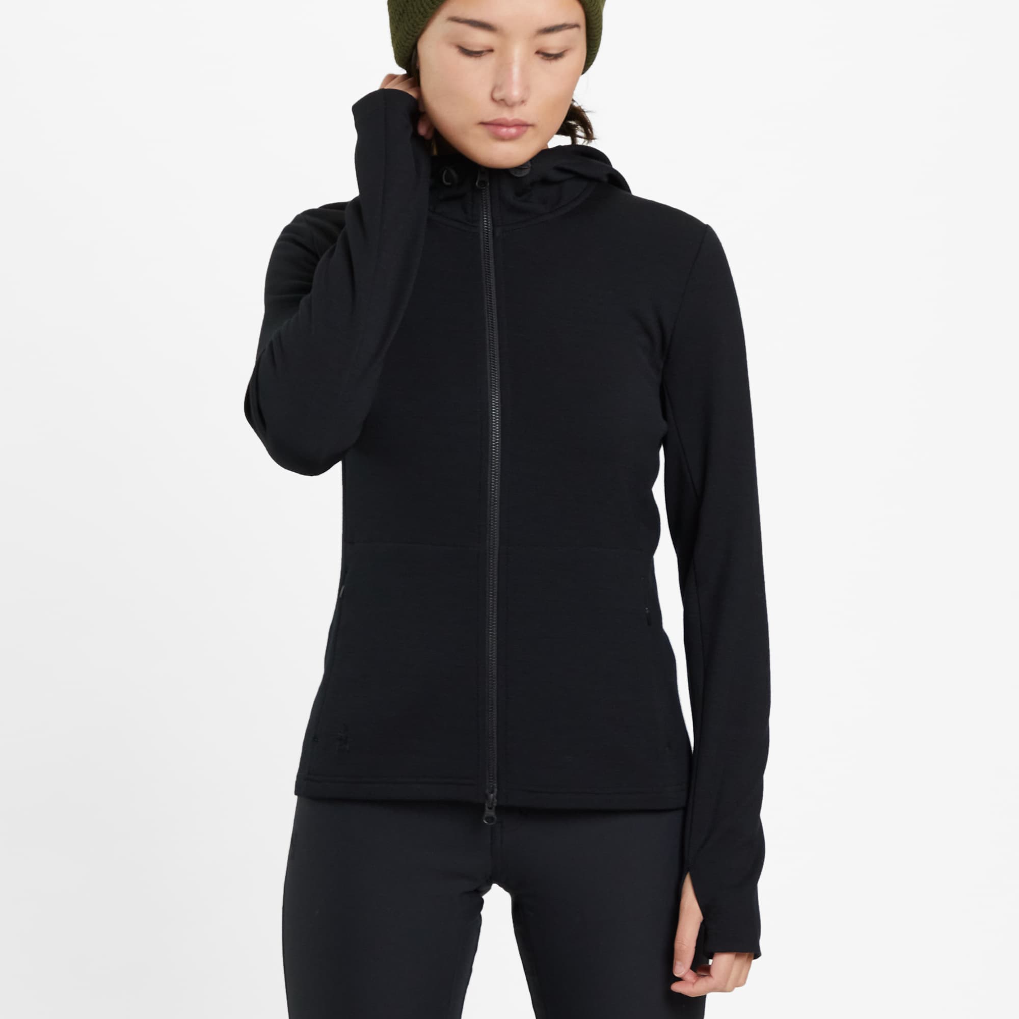 chrome-merino-cobra-3-0-hoodie-femme-black-s-chage-rapide image 1