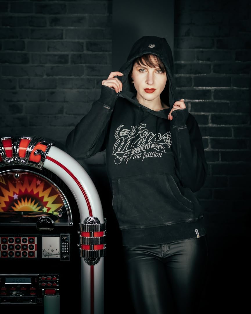 fc-moto-crew-sweat-capuche-femme-xs-anthracite image 2