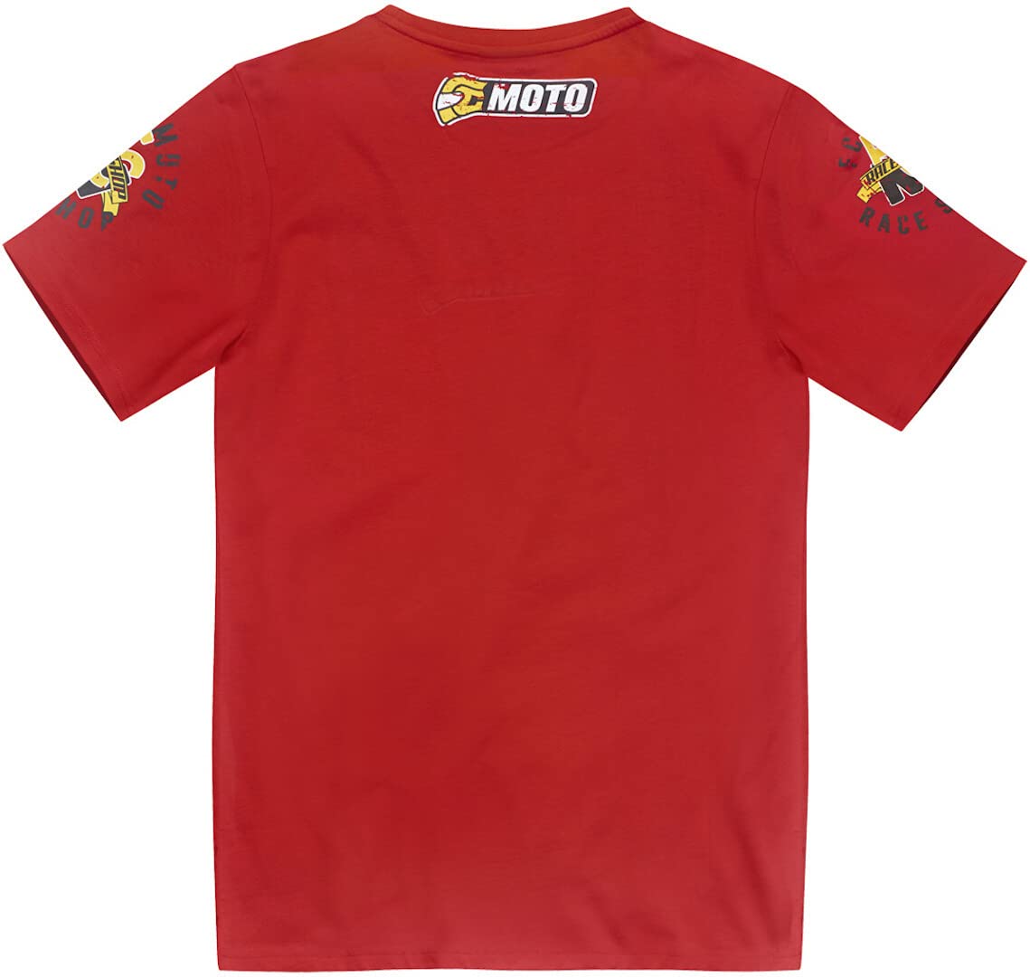 fc-moto-crew-t-shirt-moto-rouge-manches-courtes-taille-m image 2