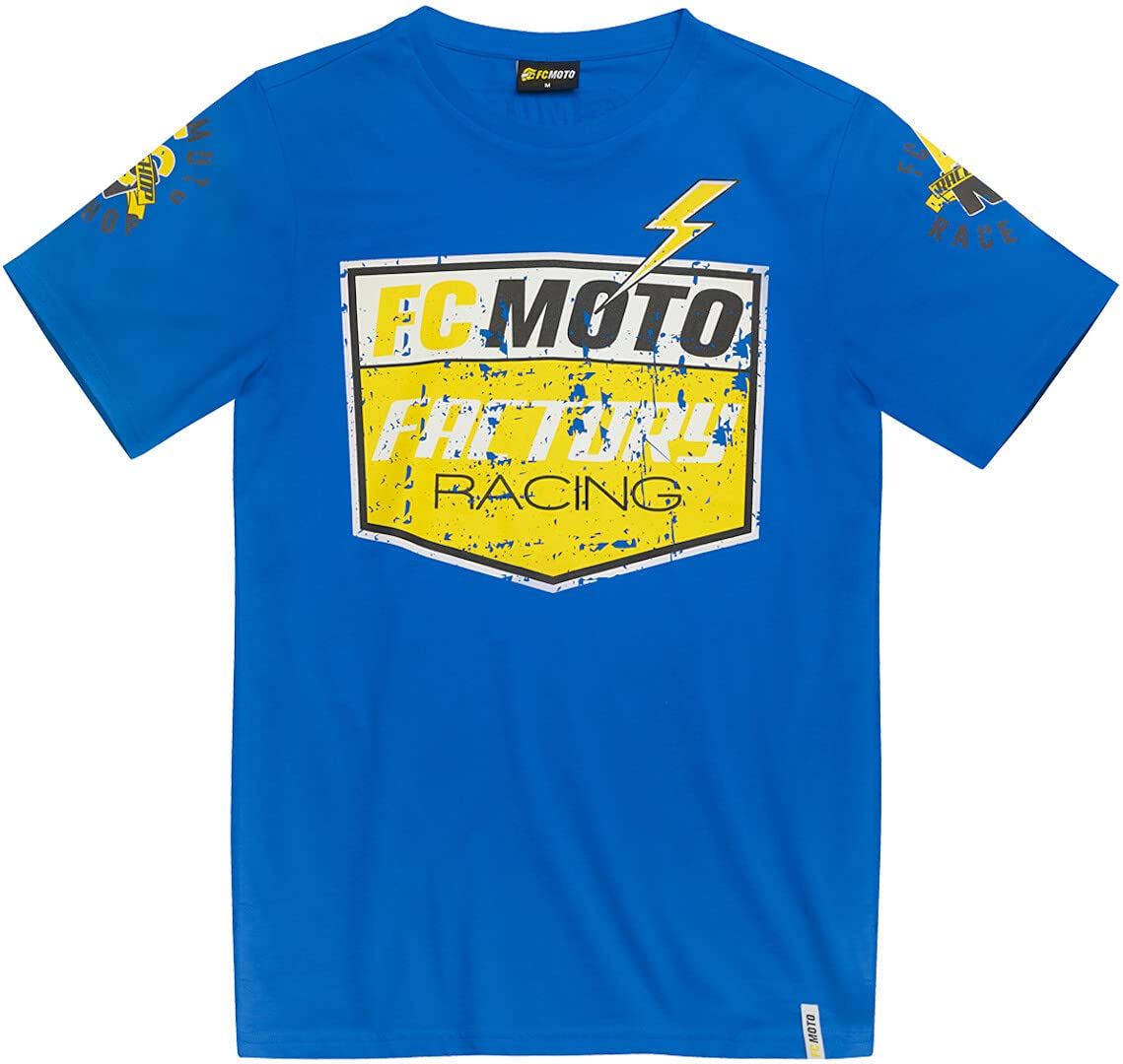 fc-moto-crew-t-shirt-moto-rouge-manches-courtes-taille-m image 3