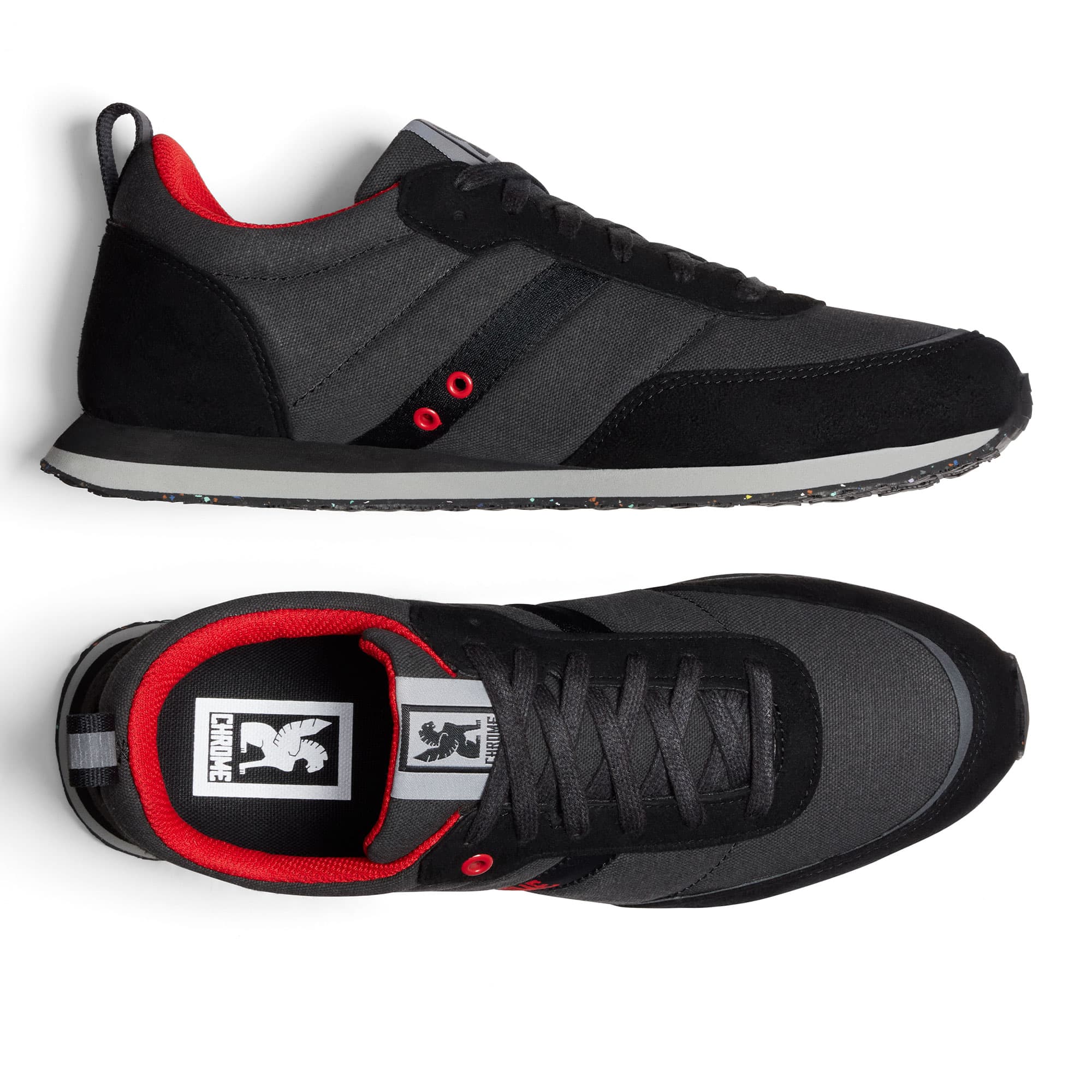 chrome-powell-sneaker-baskets-vegan-noir-gris-confort image 7