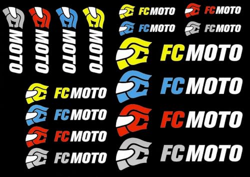 fc-moto-logo-jeu-autocollants-moto-lot-16-pvc image 2