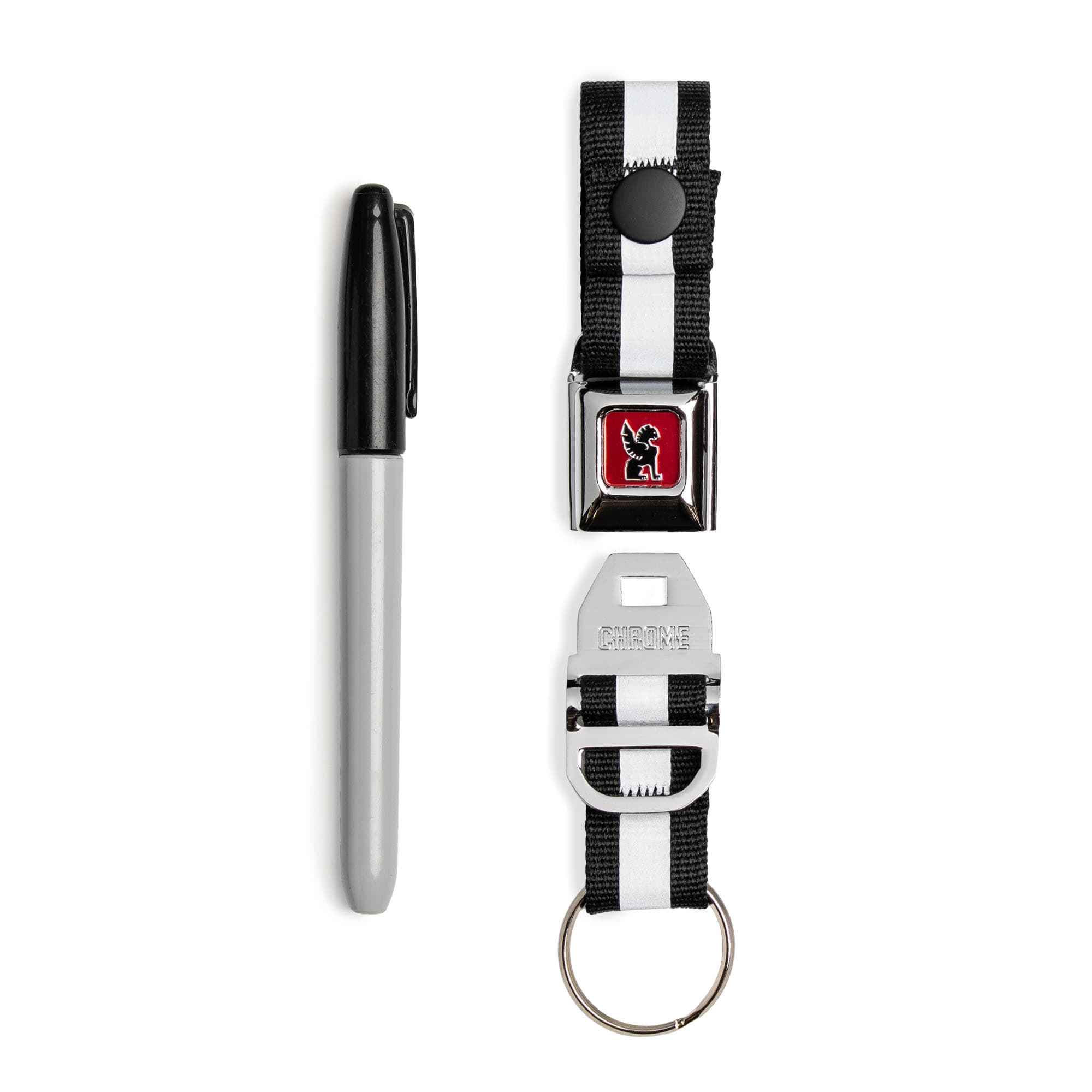chrome-mini-buckle-porte-cl-s-black-chrome-attache-rapide image 4