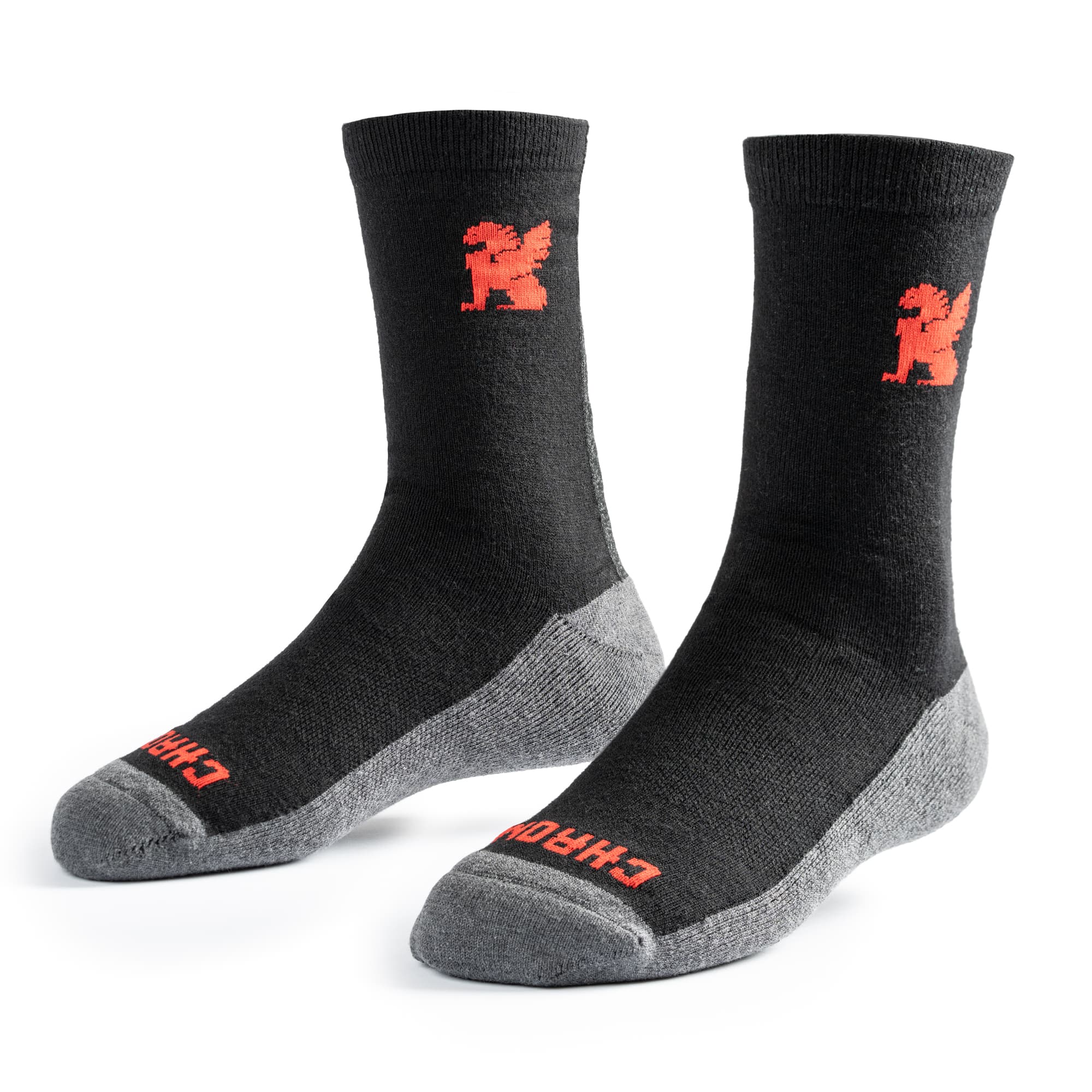 chrome-merino-reflective-chaussettes-v-lo-noires-mi-mollet image 3